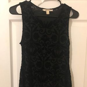 Francesca’s Collection Velvet Floral Peplum